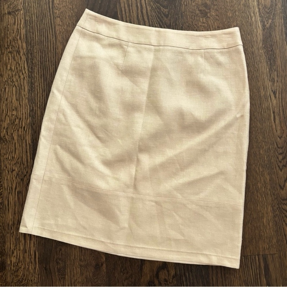 Brooks Brothers Silk Linen Wool Pencil Skirt